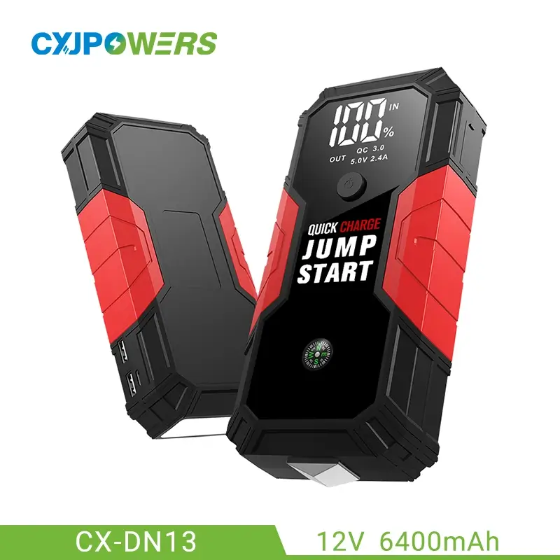 Automatic Car Jump Starter with Emergency Hammer