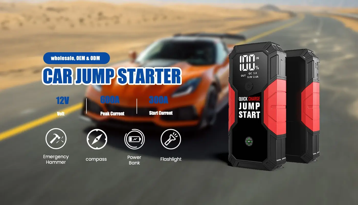Automatic Car Jump Starter with Emergency Hammer Automatic Car Jump Starter with Emergency Hammer