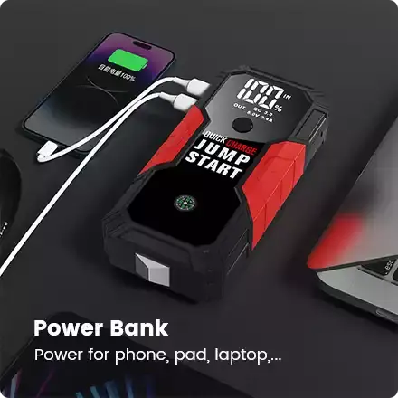 the jump starter is 6400mah portable power bank the jump starter is 6400mah portable power bank