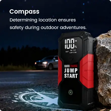 the jump starter with compass the jump starter with compass