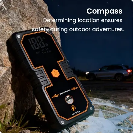 the jump starter is with compass the jump starter is with compass