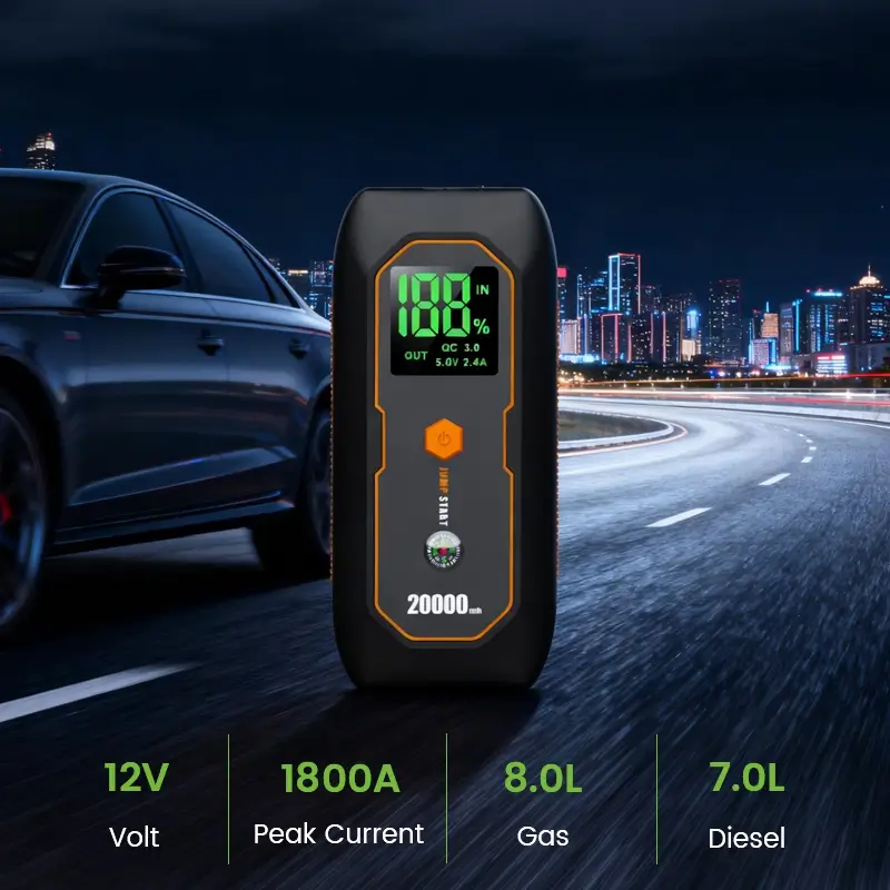 15000mAh Car Charger Battery Jump with Compass
