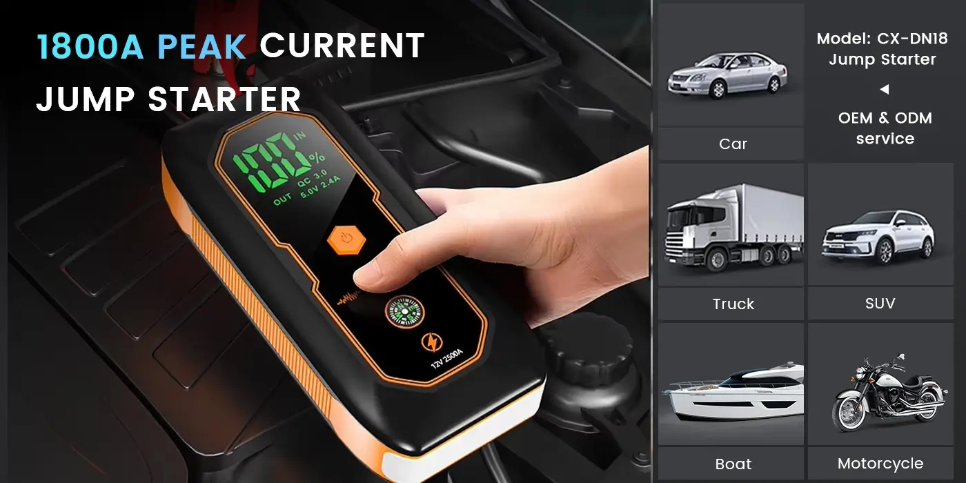 12V Jump Starter CX-DN18 Applicable Vehicle types 12V Jump Starter CX-DN18 Applicable Vehicle types