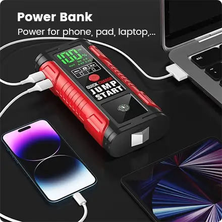 the jump starter is 10000mah portable power bank the jump starter is 10000mah portable power bank