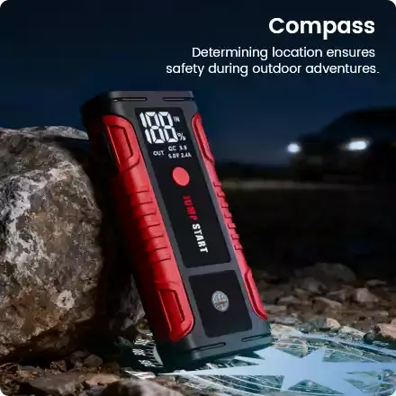 the jump starter is with compass the jump starter is with compass