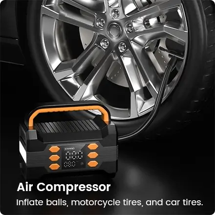 the jump starter is with air compressor the jump starter is with air compressor