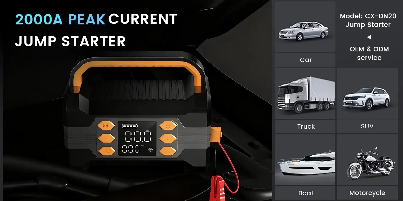 12V Jump Starter CX-DN20 Applicable Vehicle types 12V Jump Starter CX-DN20 Applicable Vehicle types