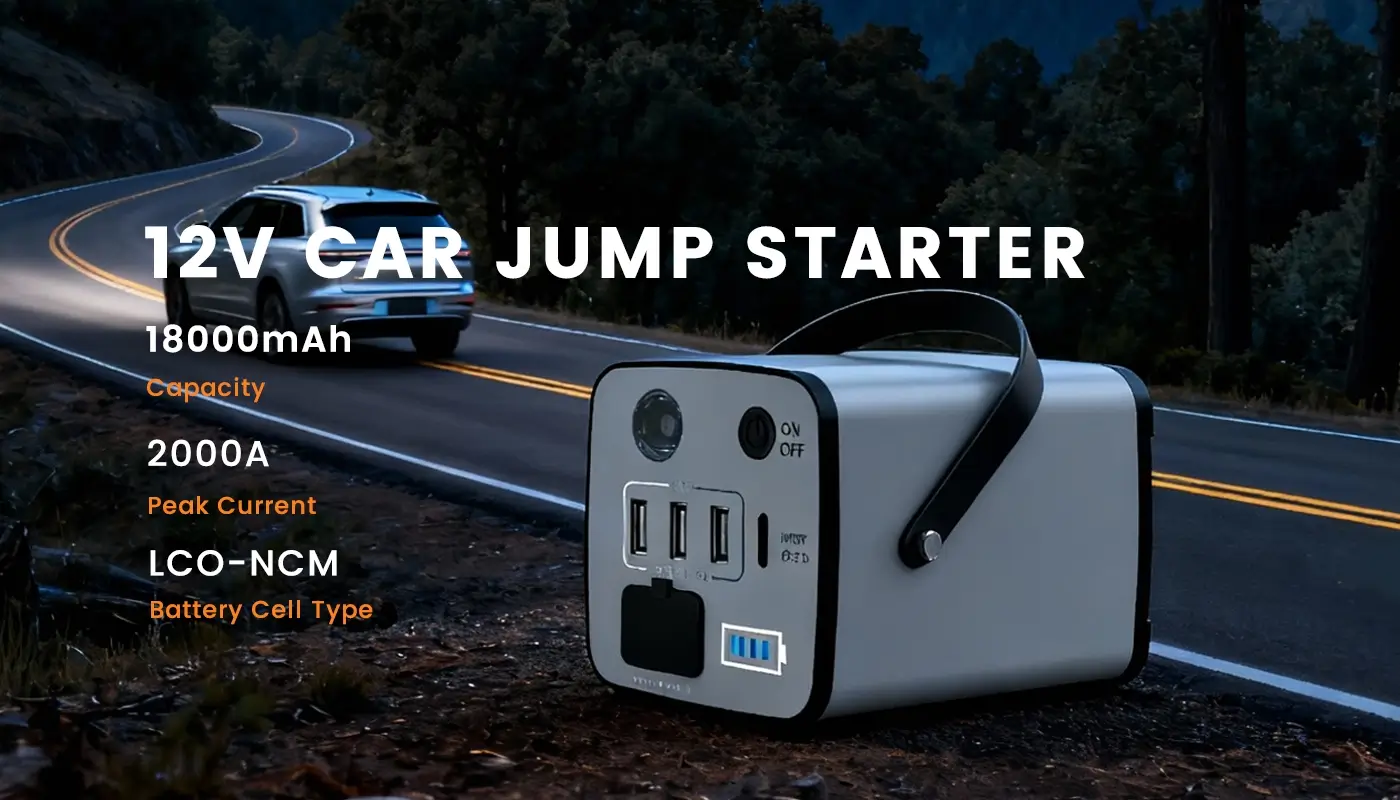 12V LCO-NCM Battery Auto Car Jump Starter 12V LCO-NCM Battery Auto Car Jump Starter