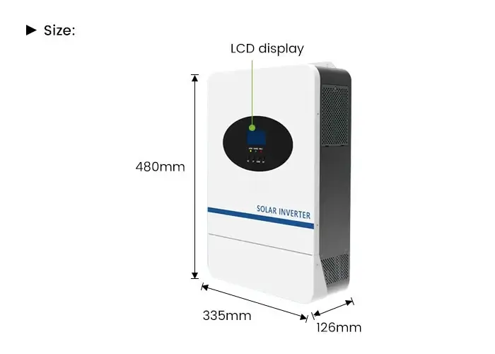 the size of 48v hybird inverter cx-it001