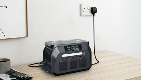 charge portable power station by AC main charge portable power station by AC main