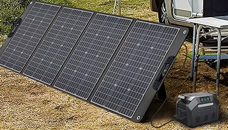 solar panel charged handheld portable power station cx-ct1800
