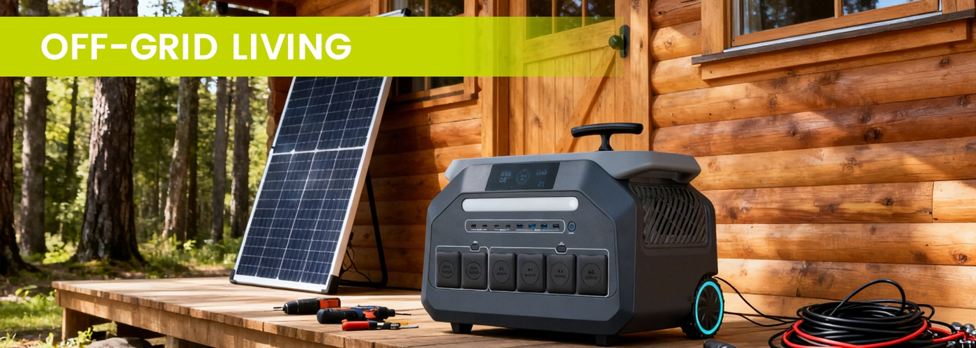 2400w portable power station for off-grid living