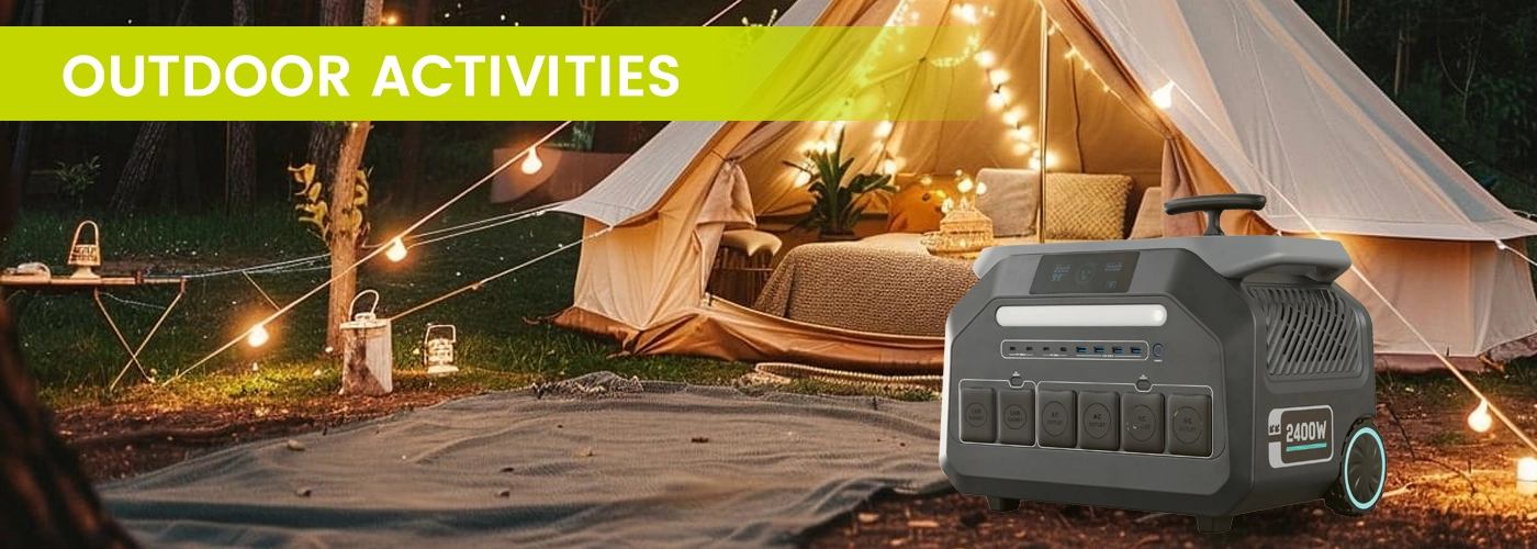 2400w portable power station for outdoor activities
