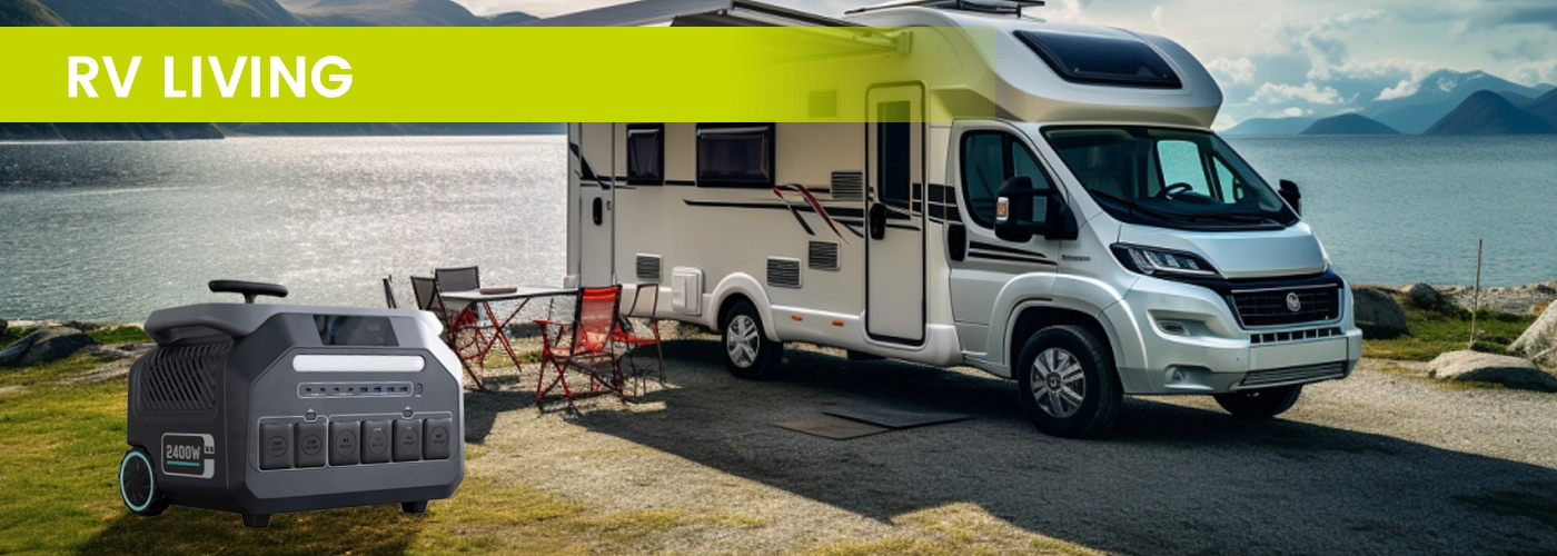 2400w portable power station for rv living