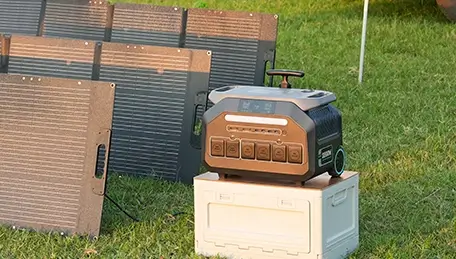 by solar panel